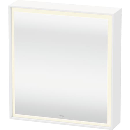 Duravit L-Cube Mirror Cabinets, 25 5/8 X6 1/8 X27 1/2  White, Light Field, Hinge Position: Right LC7550R00006000